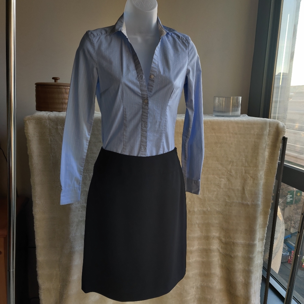 H&M pin striped blouse